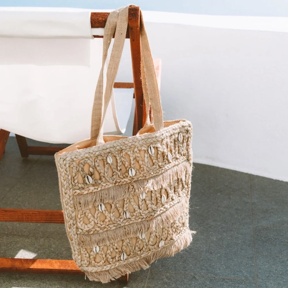 Salt+Umber | Isla Jute Seashell Tote - Eco Friendly - Boho - Beachy - NWT